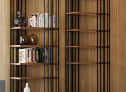 Bookshelf Luxury Wardrobe Modern Living room Wall unit Storage shelves new